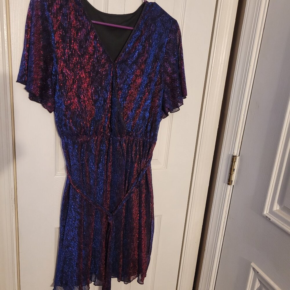 Sparkly purple flow dress